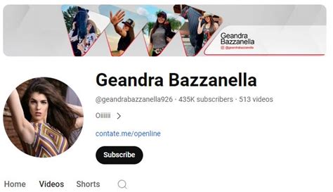 Geandra Bazzanella’s YouTube Stats and Analytics .